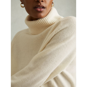 REISS ELIZA Wool Cashmere Roll Neck Jumper